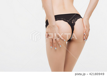 Young woman in nude underwear 42180949
