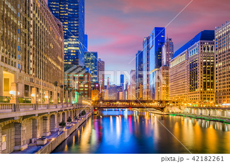 Chicago, Illinois, USA Cityscape 42182261
