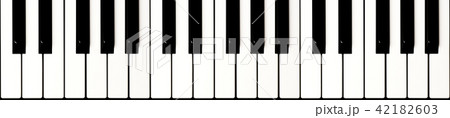 Black and white piano keys Black and white piano keys 42182603