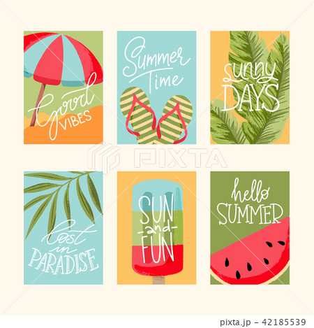 Summer Cards Collection 42185539