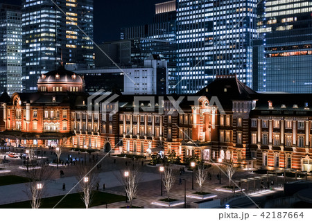 東京駅(夜景) 東京駅(夜景) 42187664