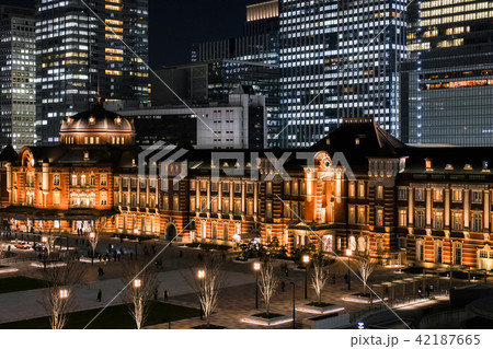東京駅(夜景) 東京駅(夜景) 42187665