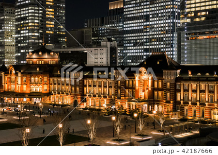 東京駅(夜景) 東京駅(夜景) 42187666