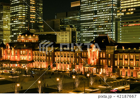 東京駅(夜景) 東京駅(夜景) 42187667
