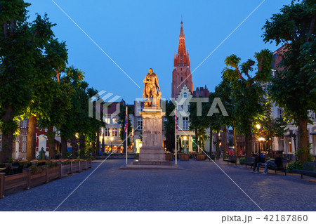 Simon Stevin Square in Bruges, Belgium 42187860