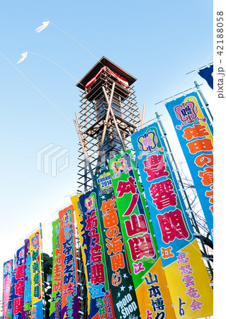 大相撲の幟 42188058