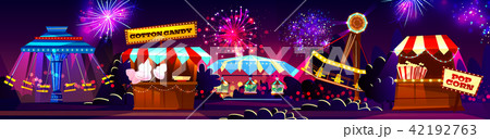 Vector carnival concept, circus entertainment, travelling festival Vector carnival concept, circus entertainment, travelling festival 42192763