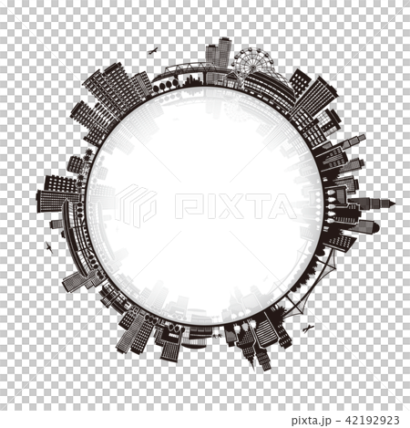 街並みのイラスト 開発のイラスト素材