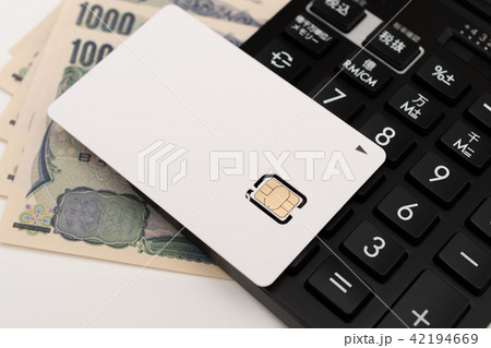 SIMカード 電卓 千円札 SIMカード 電卓 千円札 42194669