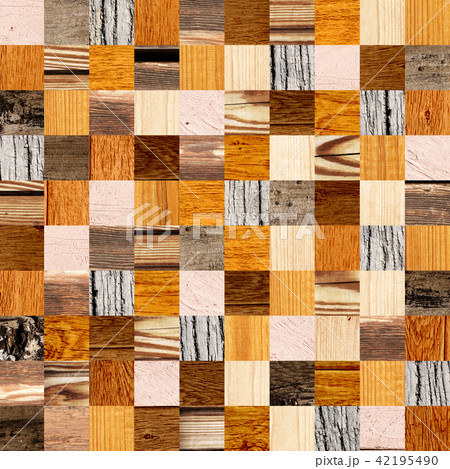 Seamless background with wooden patterns 42195490