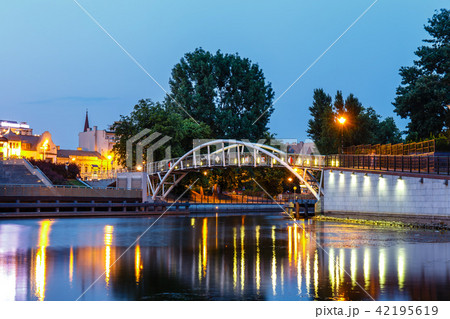 Architecture of Bydgoszcz city at sunset, Poland Architecture of Bydgoszcz city at sunset, Poland 42195619