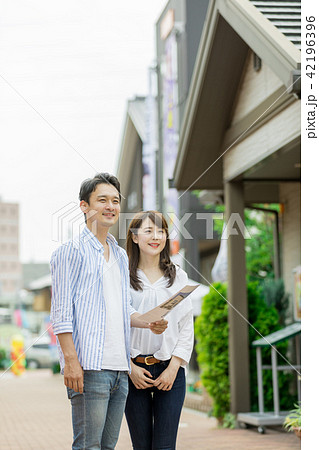 モデルハウス 住宅展示場 ハウス展示場 見学の写真素材