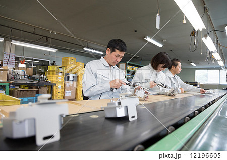 ライン作業　流れ作業 42196605