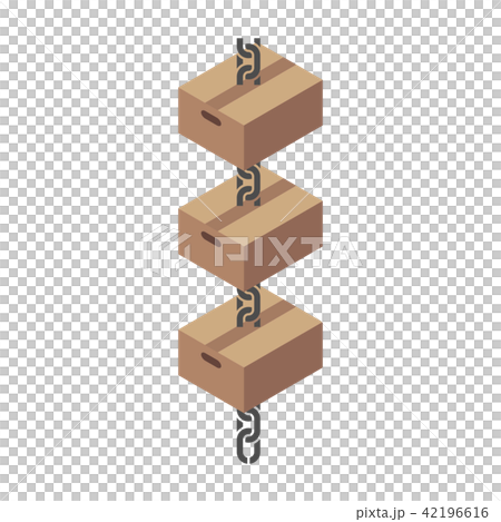 Block Chain Box Stock Illustration