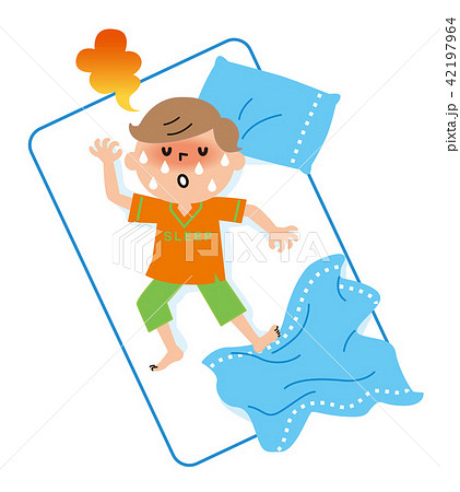 熱帯夜 子供 イラスト 熱帯夜 子供 イラスト 42197964