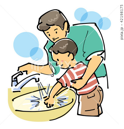 手を洗う 42198175