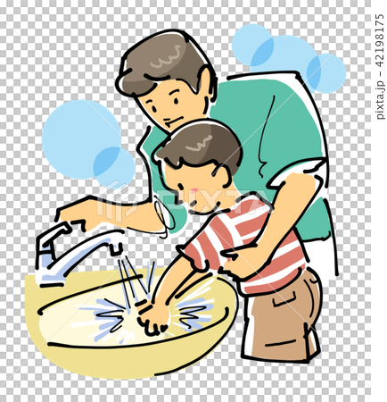 手を洗う 42198175