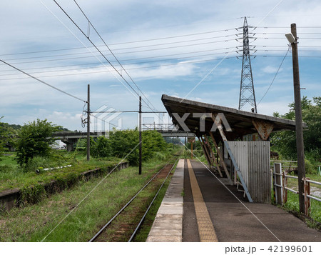 朝日野駅のホーム（近江鉄道） 42199601