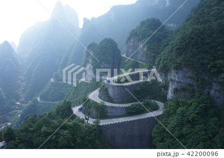 張家界　九十九曲道 42200096