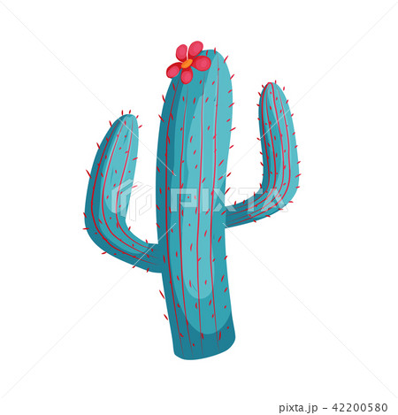 mexican cartoon cactus 42200580