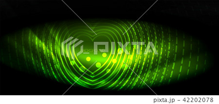 Neon glowing wave, magic energy and light motion background. Wallpaper template, hi-tech future Neon glowing wave, magic energy and light motion background. Wallpaper template, hi-tech future 42202078