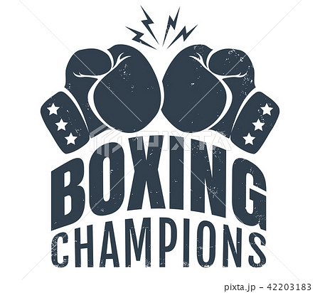 Retro logo for boxing champions. Retro logo for boxing champions. 42203183