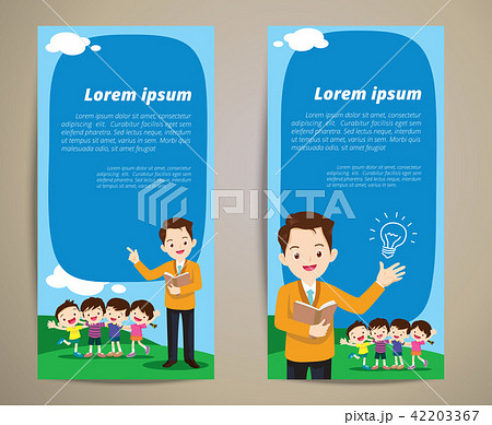 education teacher children banner background 42203367