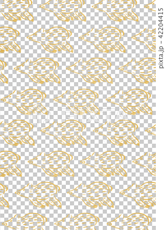Running Inoshishi Pattern Background Illustration Gold 42204415