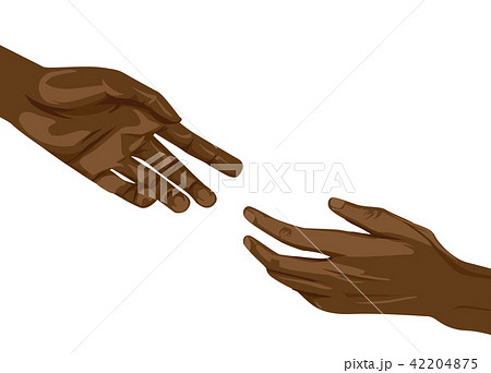 Hands Black Help Illustration 42204875