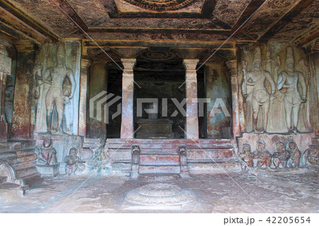Interior view of Ravanaphadi rockcut temple Aihole 42205654