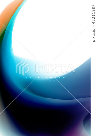 Holographic paint explosion design, fluid colors flow, colorful storm. Liquid mixing colours motion Holographic paint explosion design, fluid colors flow, colorful storm. Liquid mixing colours motion 42211587