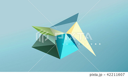 Abstract background - geometric origami style...のイラスト素材 