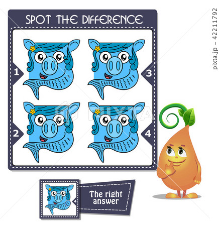 Spot the difference fish 42211792
