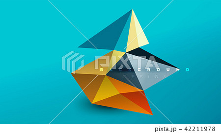 Abstract background - geometric origami style shape composition, triangular low poly design concept Abstract background - geometric origami style shape composition, triangular low poly design concept 42211978