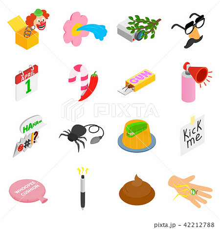 Joke icons set Joke icons set 42212788