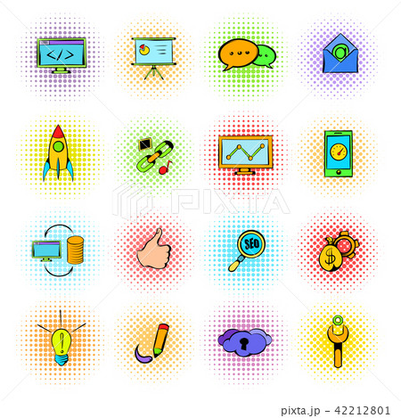 Seo icons comics 42212801