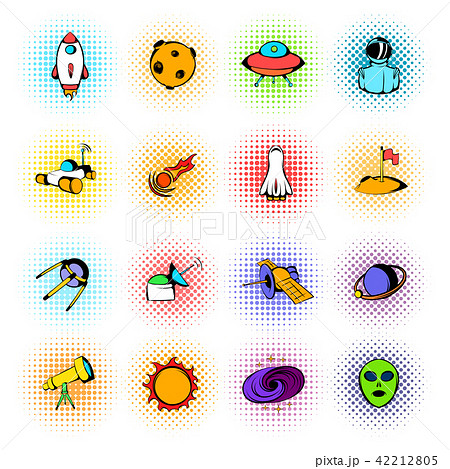 Space icons comics 42212805