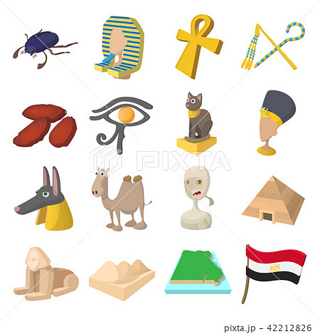Egypt icons cartoon Egypt icons cartoon 42212826