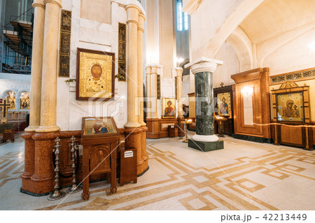 Tbilisi, Georgia. Interior Of The Holy Trinity Cathedral of Tbilisi Tbilisi, Georgia. Interior Of The Holy Trinity Cathedral of Tbilisi 42213449