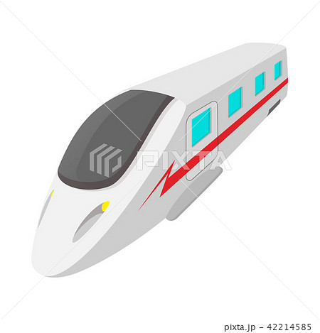 Modern high speed passenger commuter train icon 42214585