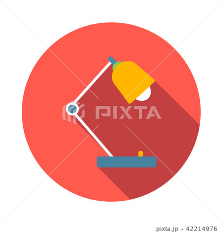 Desk lamp icon, flat style Desk lamp icon, flat style 42214976