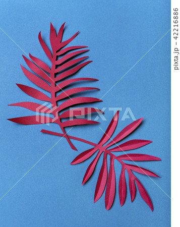 Paper twigs with leaves. Paper twigs with leaves. 42216886