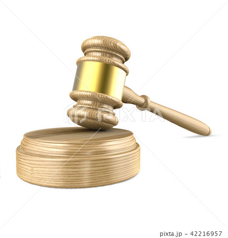 Wooden gavel. 3D 42216957