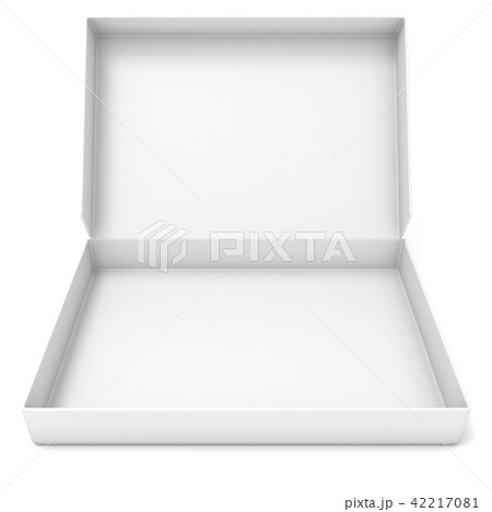 Empty white box. Front view. 3D Empty white box. Front view. 3D 42217081