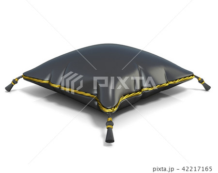 Royal black pillow. 3D Royal black pillow. 3D 42217165
