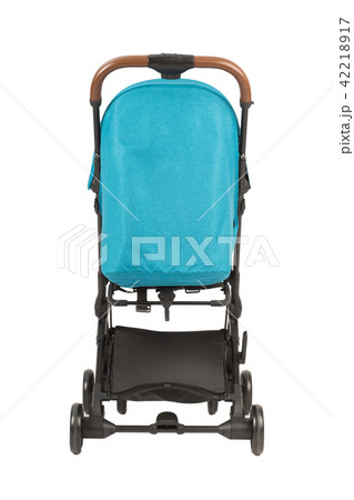 A stroller on a white background, modern design. A stroller on a white background, modern design. 42218917