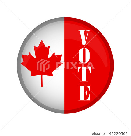 Isolated Canada campaign button Isolated Canada campaign button 42220502