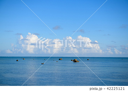 入道雲　夏の海　 42225121