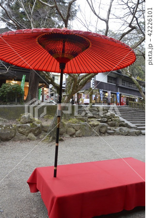 和傘・和風ベンチ(奈良県奈良市) 和傘・和風ベンチ(奈良県奈良市) 42226101