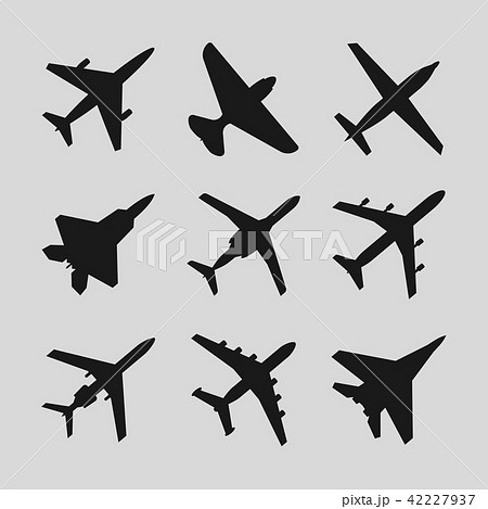 Airplane, aircraft vector icons 42227937